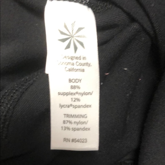 Athleta Black Large Capris with mesh sides - Picture 3 of 6